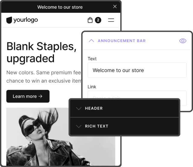 Uvako e-ticaret yazılımı modern mağaza arayüzü örneği